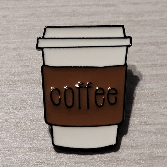 Coffee Cup Enamel Pin - Picture 6 of 9
